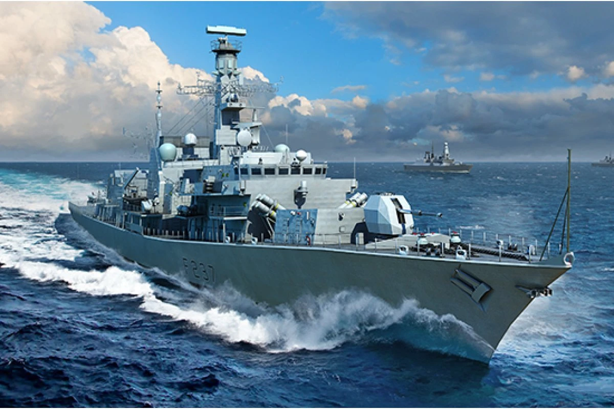 06721 | Trumpeter 1/700 HMS Westminster F237 Type 23 Frigate Scaled Plastic Model Kit 4 06721 | Trumpeter 1/700 HMS Westminster F237 Type 23 Frigate Scaled Plastic Model Kit - Image 2