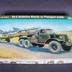 00204 | Trumpeter 1/35 SA-2 Guideline Missile W/ Transport Trailer & Truck Scaled Plastic Model Kit -Trumpeter Sales Shop TRU 00204 52 1200x800 1
