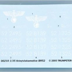 00210 | Trumpeter 1/35 Baureihe 52 Mit Steifrahmentender Locomotive Scaled Plastic Model Kit -Trumpeter Sales Shop TRU 00210 53 1200x800 1