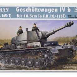 00374 | Trumpeter 1/35 German 10.5cm Geschutzwagen IVB (Sd.Kfz. 165/1) Tank Scaled Plastic Model Kit