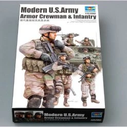 00424 | Trumpeter 1/35 Modern U.S. Army Armor Crewman & Infantry Scaled Plastic Model Kit -Trumpeter Sales Shop TRU 00424 52 1200x800 1