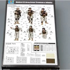 00424 | Trumpeter 1/35 Modern U.S. Army Armor Crewman & Infantry Scaled Plastic Model Kit -Trumpeter Sales Shop TRU 00424 56 1200x800 1