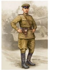 00704 | Trumpeter 1/16 WWII Soviet Officer (Vol.2) Scaled Plastic Model Kit