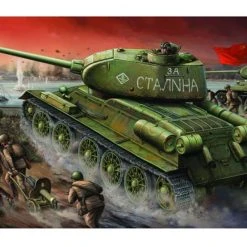 00904 | Trumpeter 1/16 1944 T-34/85 Type 147 Factory Medium Tank Scaled Plastic Model Kit