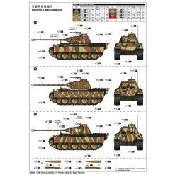 00928 | Trumpeter 1/16 German Sd.Kfz.171 Panther Ausf.G-Early Version Tank Scaled Plastic Model Kit -Trumpeter Sales Shop TRU 00928 05 1200x800 1