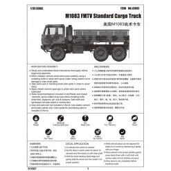 01007 | Trumpeter 1/35 M1083 Standard Cargo Truck Scaled Plastic Model Kit -Trumpeter Sales Shop TRU 01007 56 1200x800 1