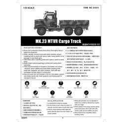 01011 | Trumpeter 1/35 U.S. MK.23 MTVR Truck Scaled Plastic Model Kit -Trumpeter Sales Shop TRU 01011 54 1200x800 1