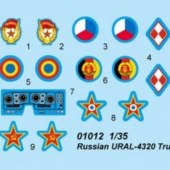 01012 | Trumpeter 1/35 Russian 6x6 URAL-4320 Truck Scaled Plastic Model Kit -Trumpeter Sales Shop TRU 01012 53 1200x800 1