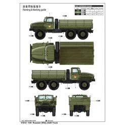 01012 | Trumpeter 1/35 Russian 6x6 URAL-4320 Truck Scaled Plastic Model Kit -Trumpeter Sales Shop TRU 01012 56 1200x800 1