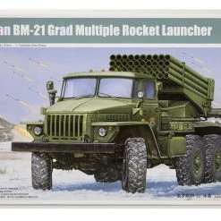 01013 | Trumpeter 1/35 Russian BM-21 Grad Multiple Rocket Launcher Truck Scaled Plastic Model Kit