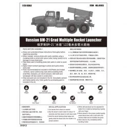 01013 | Trumpeter 1/35 Russian BM-21 Grad Multiple Rocket Launcher Truck Scaled Plastic Model Kit -Trumpeter Sales Shop TRU 01013 55 1200x800 1