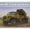 01014 | Trumpeter 1/35 Russian BM-21 Grad Multiple Rocket Launcher Truck (Late Version) Scaled Plastic Model Kit