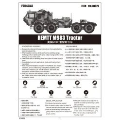 01021 | Trumpeter 1/35 HEMTT M983 Truck Scaled Plastic Model Kit -Trumpeter Sales Shop TRU 01021 54 1200x800 1