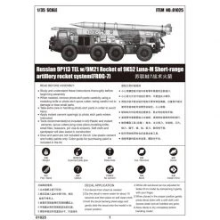 01025 | Trumpeter 1/35 Russian 9P113 TEL W/ 9M21 Of 9K52 Luna-M Short Range Artillery Truck Scaled Plastic Model Kit -Trumpeter Sales Shop TRU 01025 68 1200x800 1