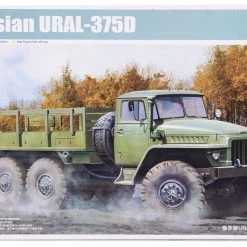 01027 | Trumpeter 1/35 Russian 4.5 Ton 6x6 URAL-375D Truck Scaled Plastic Model Kit