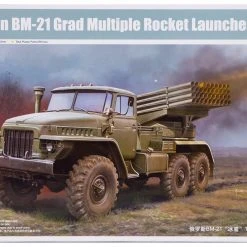 01028 | Trumpeter 1/35 Russian BM-21 Grad Multiple Rocket Launcher Truck Scaled Plastic Model Kit