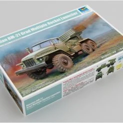01028 | Trumpeter 1/35 Russian BM-21 Grad Multiple Rocket Launcher Truck Scaled Plastic Model Kit -Trumpeter Sales Shop TRU 01028 52 1200x800 1