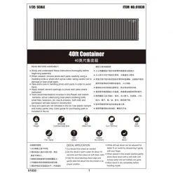 01030 | Trumpeter 1/35 40ft Shipping Container Scaled Plastic Model Kit -Trumpeter Sales Shop TRU 01030 58 1200x800 1