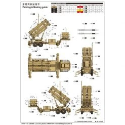 01040 | Trumpeter 1/35 US M901 Launching Station W/ MIM-104F Patriot SAM System (PAC-3) Scaled Plastic Model Kit -Trumpeter Sales Shop TRU 01040 64 1200x800 1