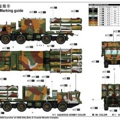 01052 | Trumpeter 1/35 Russian 3S60 Launcher Of 3K60 BAL/BAL-Elex Coastal Missile Complex Truck Scaled Plastic Model Kit -Trumpeter Sales Shop TRU 01052 04 1200x800 1