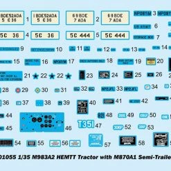 01055 | Trumpeter 1/35 M983A2 HEMTT W/ M870A1 Semi-Trailer Truck Scaled Plastic Model Kit -Trumpeter Sales Shop TRU 01055 03 1200x800 1