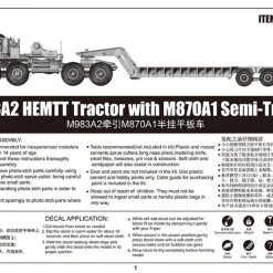 01055 | Trumpeter 1/35 M983A2 HEMTT W/ M870A1 Semi-Trailer Truck Scaled Plastic Model Kit -Trumpeter Sales Shop TRU 01055 06 1200x800 1