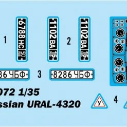 01072 | Trumpeter 1/35 Russian URAL-4320 Military Truck Scaled Plastic Model Kit 18 01072 | Trumpeter 1/35 Russian URAL-4320 Military Truck Scaled Plastic Model Kit -Trumpeter Sales Shop TRU 01072 02 1200x800 1