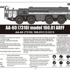 01074 | Trumpeter 1/35 AA-60 (73100) Model 160.01 Aircraft Rescue & Fire Fighting Truck Scaled Plastic Model Kit -Trumpeter Sales Shop TRU 01074 04 1200x800 1