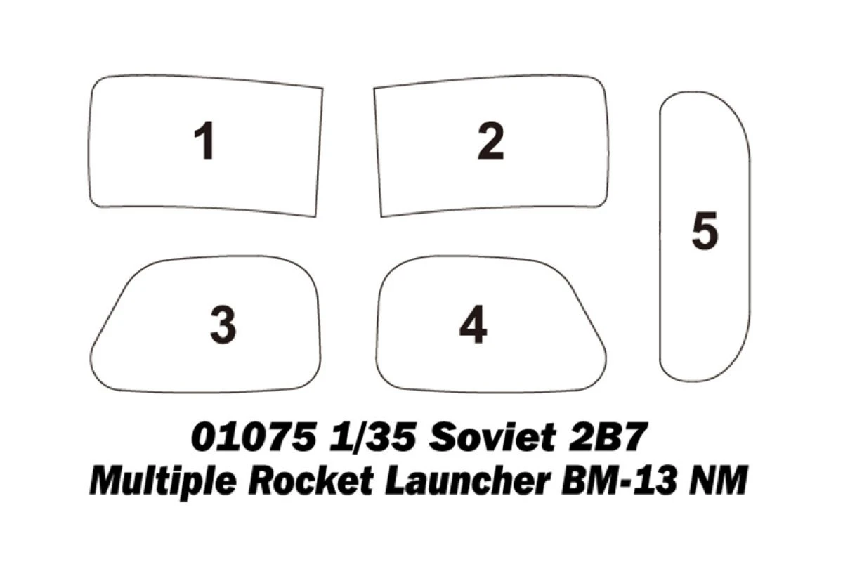 01075 | Trumpeter 1/35 Soviet 2B7 Multiple Rocket Launcher BM-13 NM Scaled Plastic Model Kit 6 01075 | Trumpeter 1/35 Soviet 2B7 Multiple Rocket Launcher BM-13 NM Scaled Plastic Model Kit - Image 4
