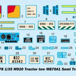 01078 | Trumpeter 1/35 M920 Tractor Tow M870A1 Semi Trailer Scaled Plastic Model Kit -Trumpeter Sales Shop TRU 01078 02 1200x800 1
