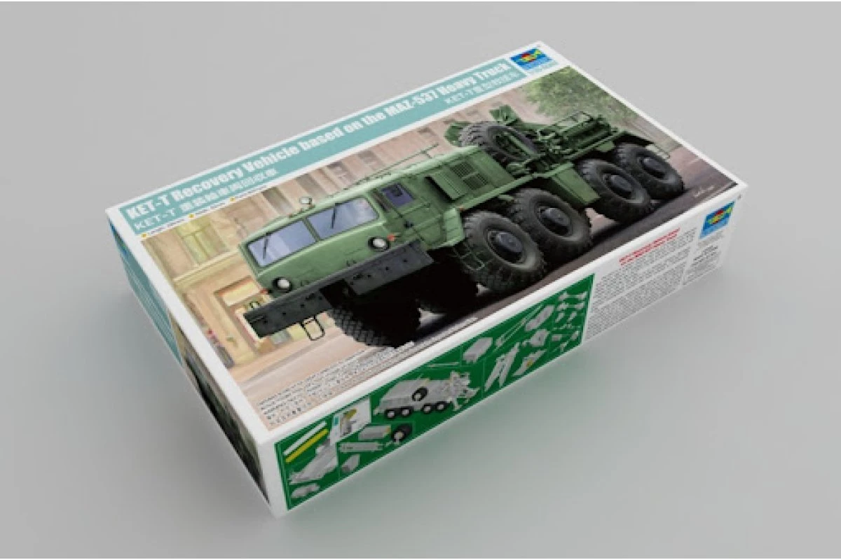 01079 | Trumpeter 01079 1/35 KET-T Recovery Vehicle Based On MAZ-537 Heavy Truck Scale Plastic Model Kit 5 01079 | Trumpeter 01079 1/35 KET-T Recovery Vehicle Based On MAZ-537 Heavy Truck Scale Plastic Model Kit - Image 3