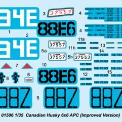 01506 | Trumpeter 1/35 Canadian Husky 6x6 AVGP (Improved Version) Armoured Vehical Scaled Plastic Model Kit