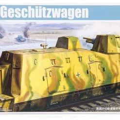 01509 | Trumpeter 1/35 German Geschutzwagen Armoured Train Scaled Plastic Model Kit