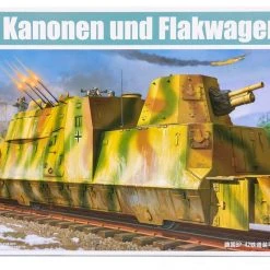 01511 | Trumpeter 1/35 German Kanonen Und Flakwagen Armoured Train Scaled Plastic Model Kit