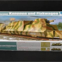 01511 | Trumpeter 1/35 German Kanonen Und Flakwagen Armoured Train Scaled Plastic Model Kit -Trumpeter Sales Shop TRU 01511 52 1200x800 1