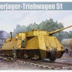 01516 | Trumpeter 1/35 German Panzerjager Triebwagen 51 Armoured Train Scaled Plastic Model Kit