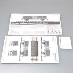01517 | Trumpeter 1/35 German Railway Gondola (High Sides) Scaled Plastic Model Kit -Trumpeter Sales Shop TRU 01517 61 1200x800 1