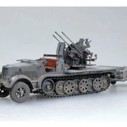 01523 | Trumpeter 1/35 German Half-Track W/ 20mm Flakvierling (Sd.Kfz7/1) & W/ Sd.Anhanger 51 Scaled Plastic Model Kit -Trumpeter Sales Shop TRU 01523 05 1200x800 1