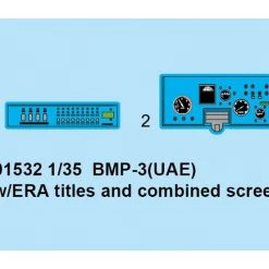 01532 | Trumpeter 1/35 United Arab Emirate BMP-3 Tank W/ ERA Titles & Screens Scaled Plastic Model Kit -Trumpeter Sales Shop TRU 01532 63 1200x800 1