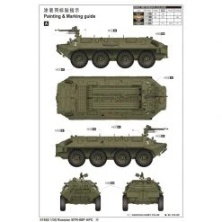 01542 | Trumpeter 1/35 Russian BTR-60P Upgraded Armoured Personnel Carrier Vehicle Scaled Plastic Model Kit -Trumpeter Sales Shop TRU 01542 61 1200x800 1