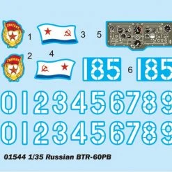 01544 | Trumpeter 1/35 Russian BTR-60PB Armoured Personnel Carrier Scaled Plastic Model Kit -Trumpeter Sales Shop TRU 01544 53 1200x800 1