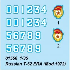 01556 | Trumpeter 1/35 Russian 1972 T-62 ERA Tank Scaled Plastic Model Kit -Trumpeter Sales Shop TRU 01556 53 1200x800 1