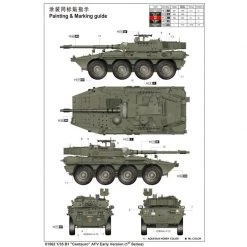 01562 | Trumpeter 1/35 B1 Centauro AFV (Early Version) Armoured Car Scaled Plastic Model Kit -Trumpeter Sales Shop TRU 01562 54 1200x800 1