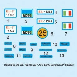 01562 | Trumpeter 1/35 B1 Centauro AFV (Early Version) Armoured Car Scaled Plastic Model Kit -Trumpeter Sales Shop TRU 01562 62 1200x800 1