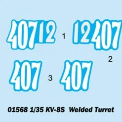 01568 | Trumpeter 1/35 Soviet KV-8S Welded Turret Tank Scaled Plastic Model Kit -Trumpeter Sales Shop TRU 01568 03 1200x800 1