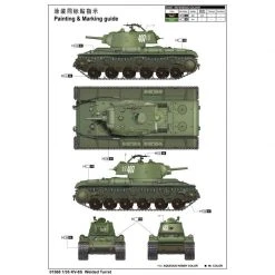 01568 | Trumpeter 1/35 Soviet KV-8S Welded Turret Tank Scaled Plastic Model Kit -Trumpeter Sales Shop TRU 01568 09 1200x800 1