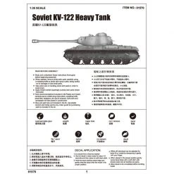 01570 | Trumpeter 1/35 Soviet KV-122 Heavy Tank Scaled Plastic Model Kit -Trumpeter Sales Shop TRU 01570 05 1200x800 1