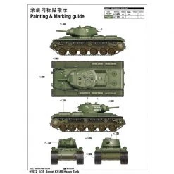 01572 | Trumpeter 1/35 Soviet KV-8S Heavy Tank Scaled Plastic Model Kit -Trumpeter Sales Shop TRU 01572 04 1200x800 1