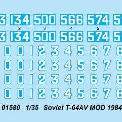 01580 | Trumpeter 1/35 Soviet 1984 T-64AV Tank Scaled Plastic Model Kit -Trumpeter Sales Shop TRU 01580 52 1200x800 1