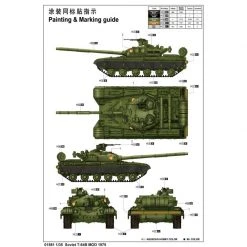 01581 | Trumpeter 1/35 Soviet 1975 T-64B Tank Scaled Plastic Model Kit -Trumpeter Sales Shop TRU 01581 54 1200x800 1